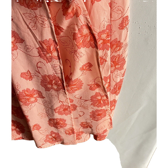 Torrid Dress Size 20 Floral Faux Wrap Flutter Sleeve Feminine Flowy V Neck Party - Picture 6 of 16